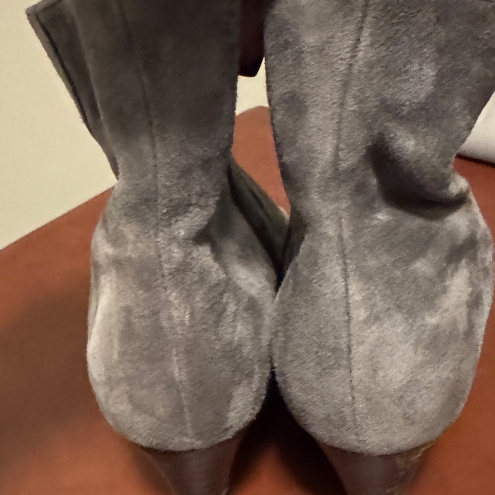 Cole Haan Gray Suede Ankle Booties - Picture 5 of 12